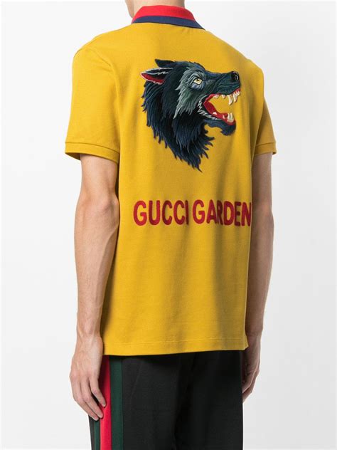 gucci wolf polo|Gucci polos for less.